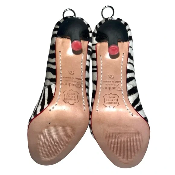 Designer Zebra Heels - Picture 4 of 5